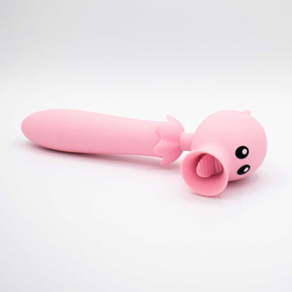 Lick n' Stick Clit Flicker and G-Spot Vibrator -  Pink LAK-9097