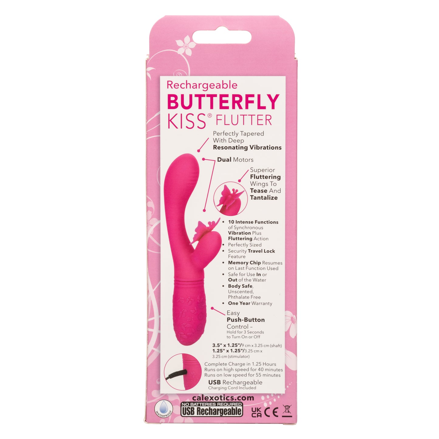 Rechargeable Butterfly Kiss Flutter - Pink SE0783403