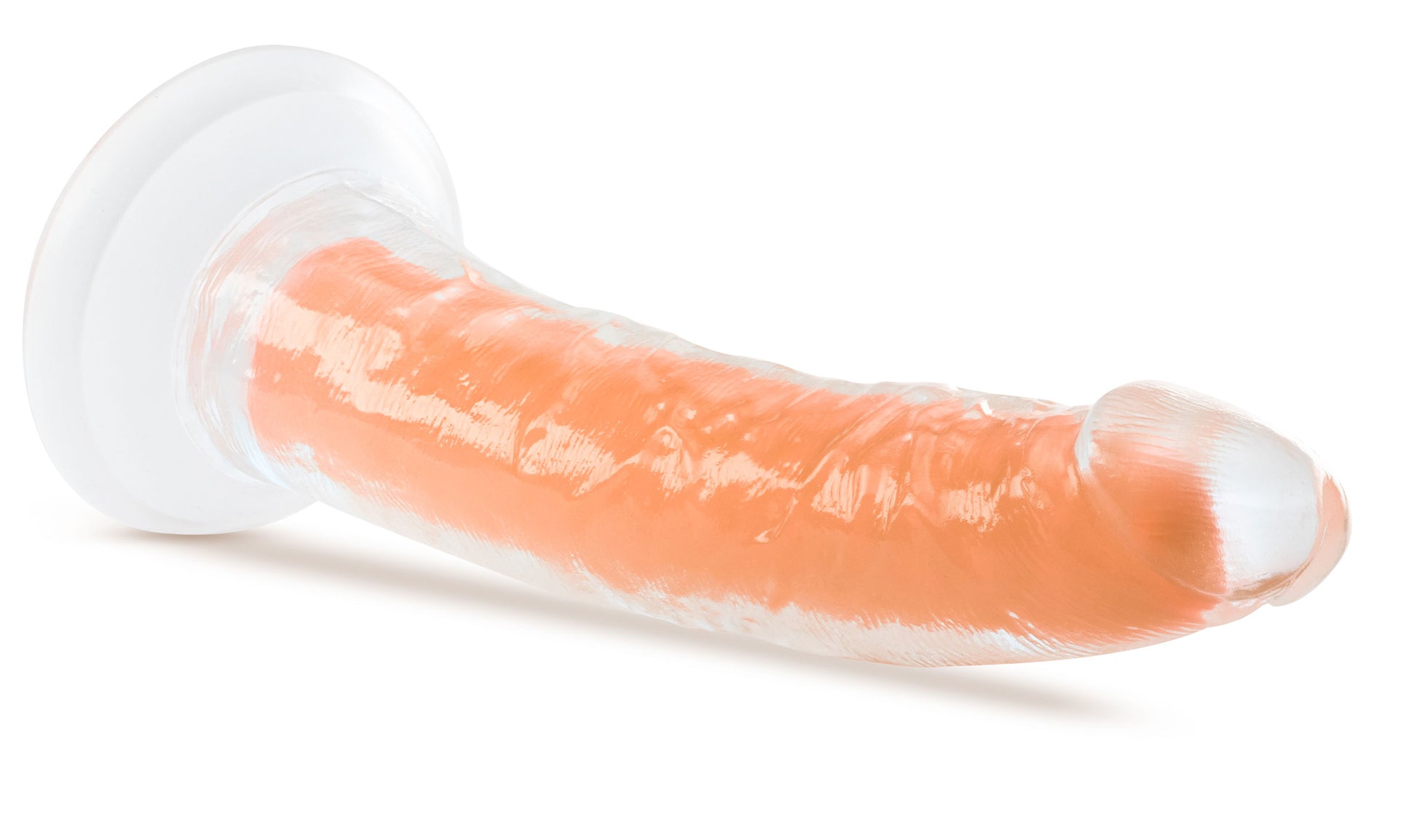 Neo Elite Glow in the Dark - Lavo - 7 Inch  Silicone Dual Density Dildo - Neon Orange BL-12719