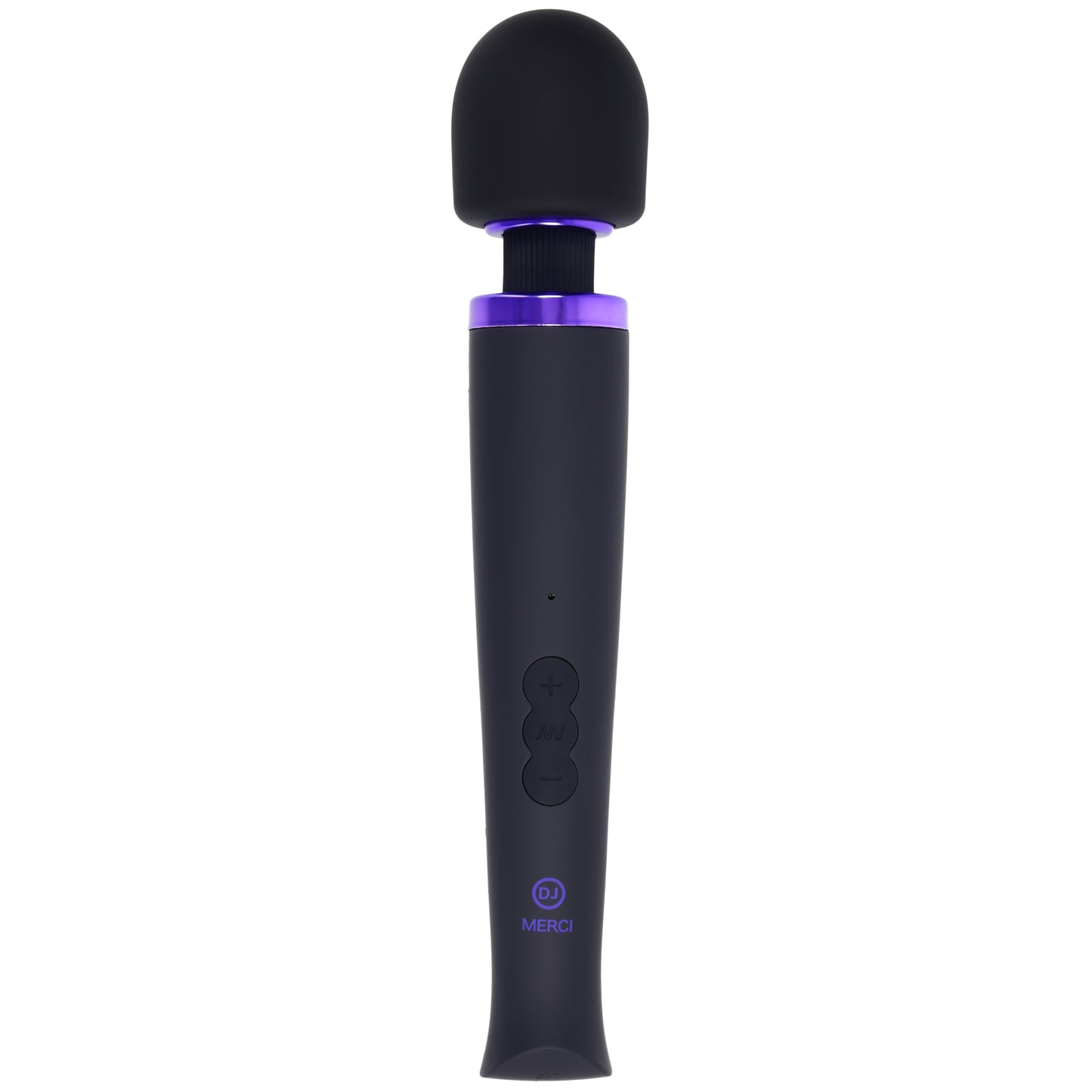 Merci - Rechargeable Power Wand - Ultra - Powerful Silicone Wand Massager - Black DJ2400-11-BX