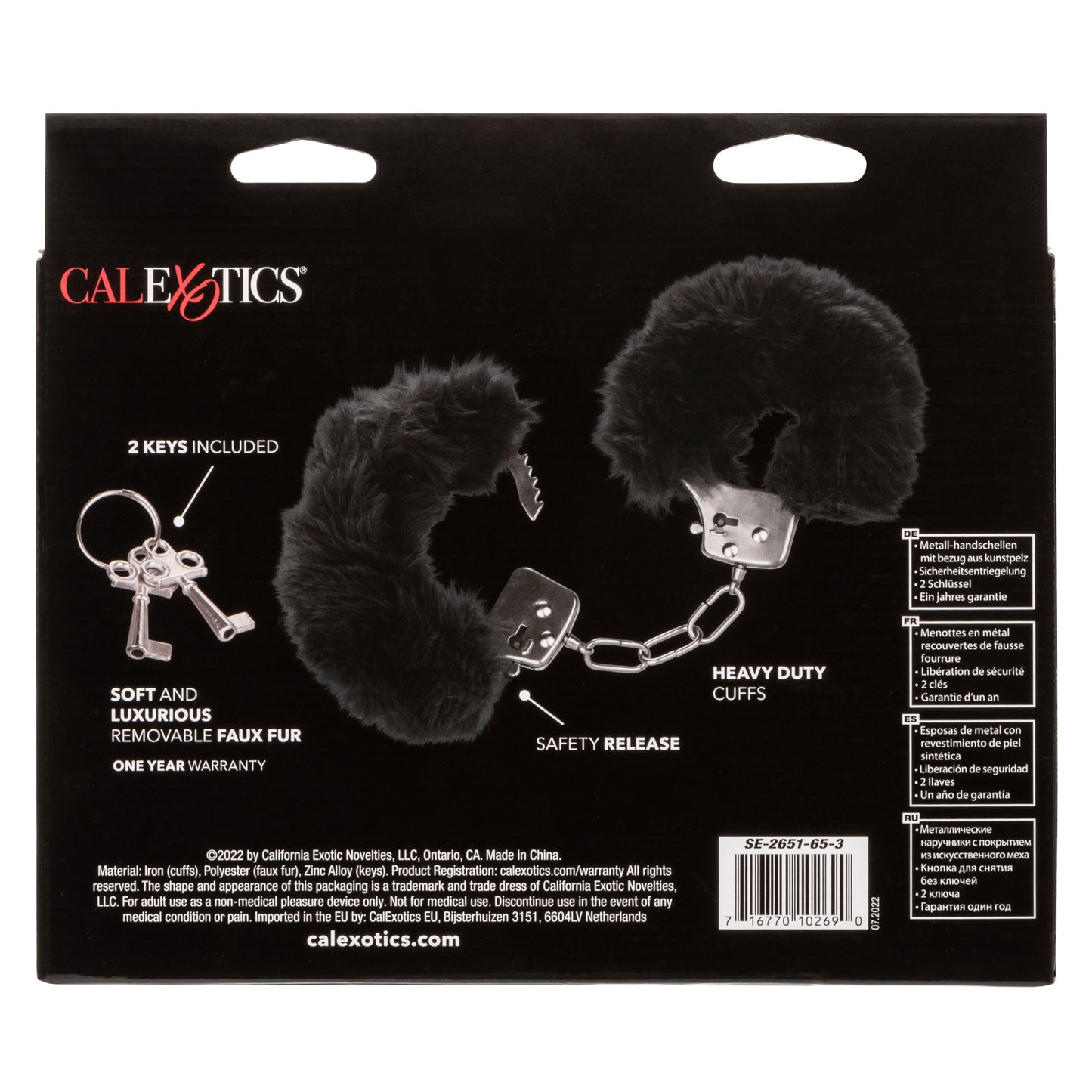 Ultra Fluffy Furry Cuffs - Black SE2651653