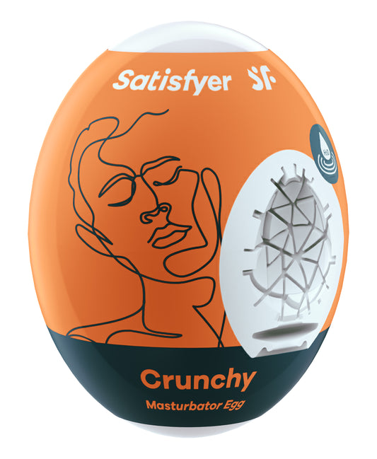 3 Pc Set Masturbator Egg - Crunchy - Orange SAT-9043491