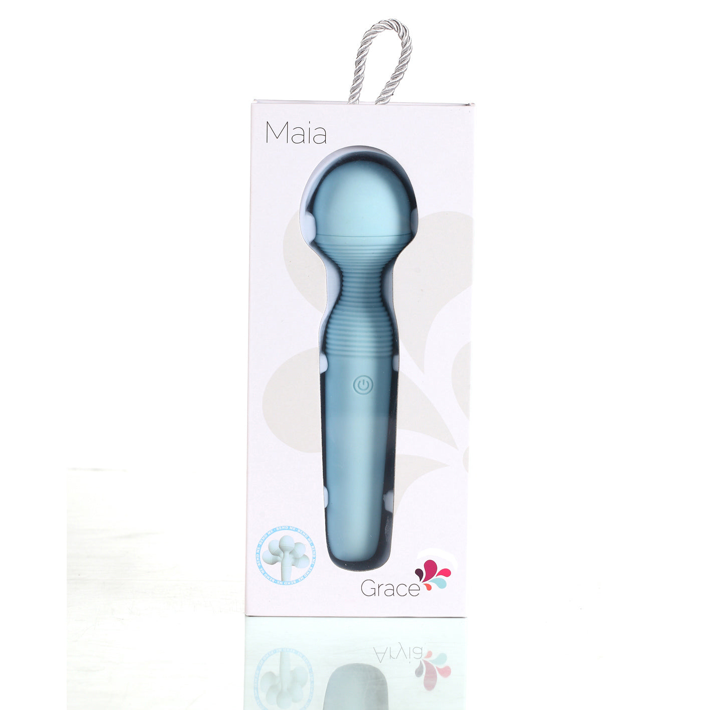 Grace Bendable Vibrating Pleasure Wand - Blue MTAV305