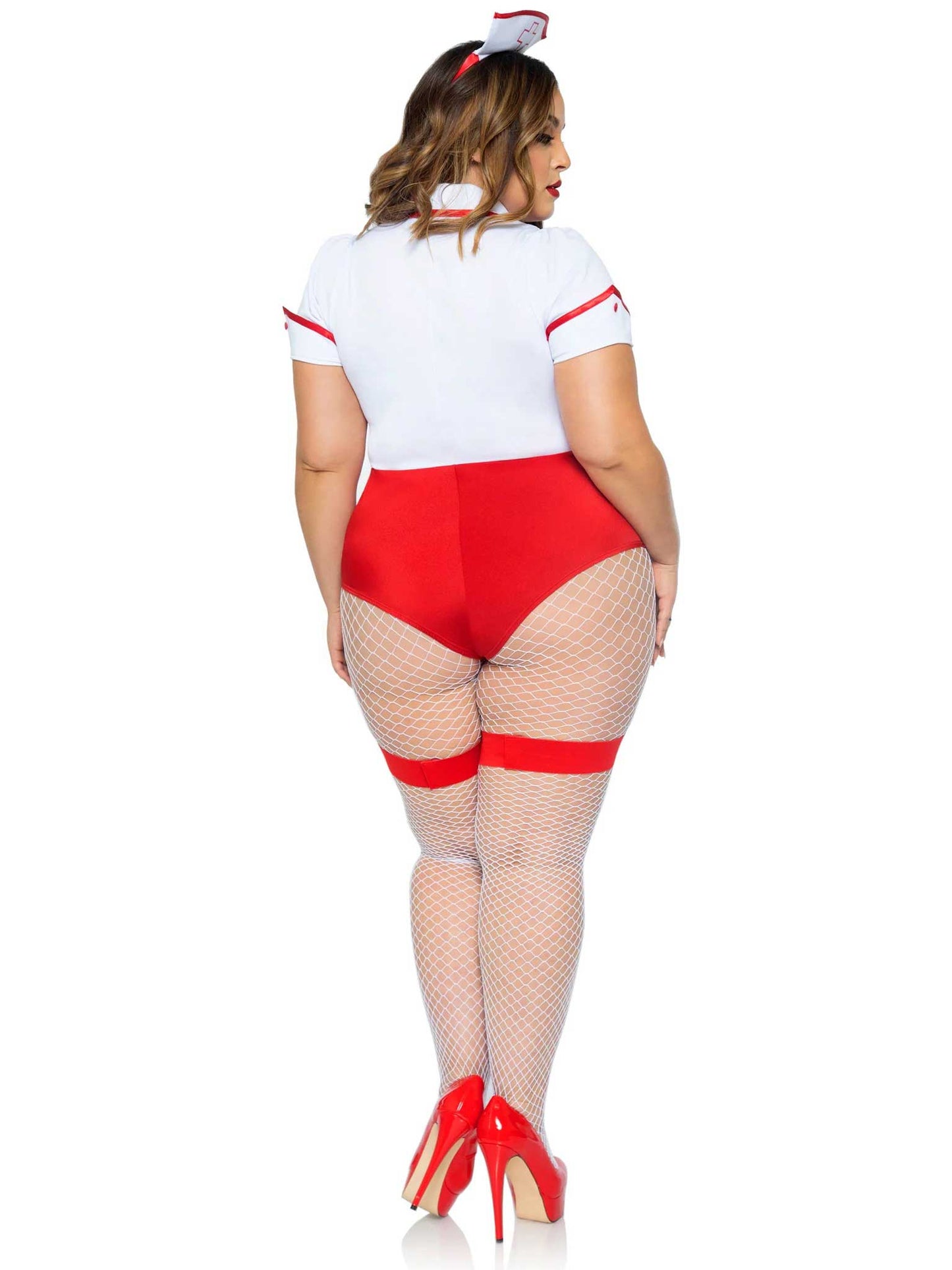 Plus Nurse Feelgood Sexy Costume - 3x/4x - White / Red LA-87086XWH3X4