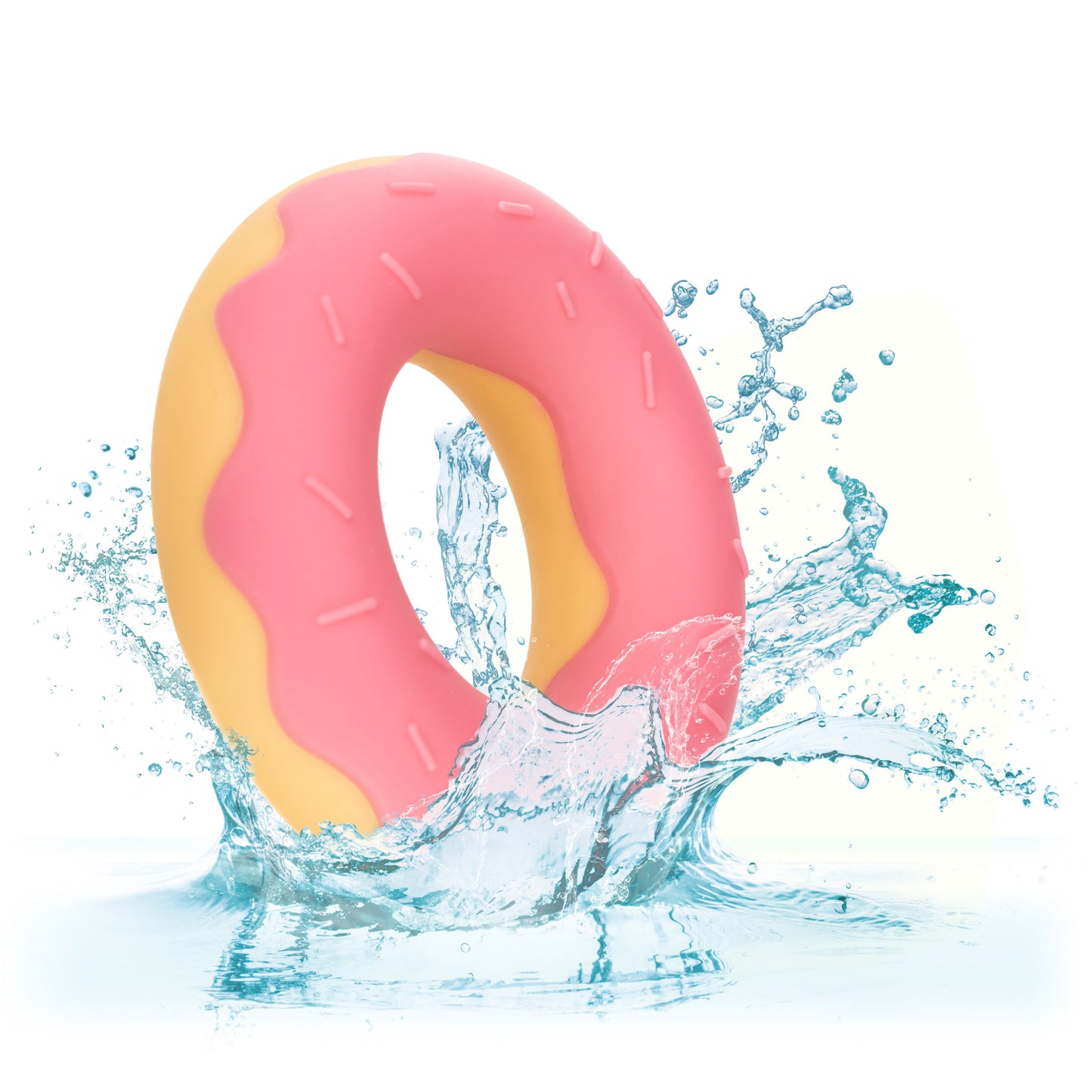 Naughty Bits Dickin Donuts Silicone Donut Cock  Ring - Pink SE4410502