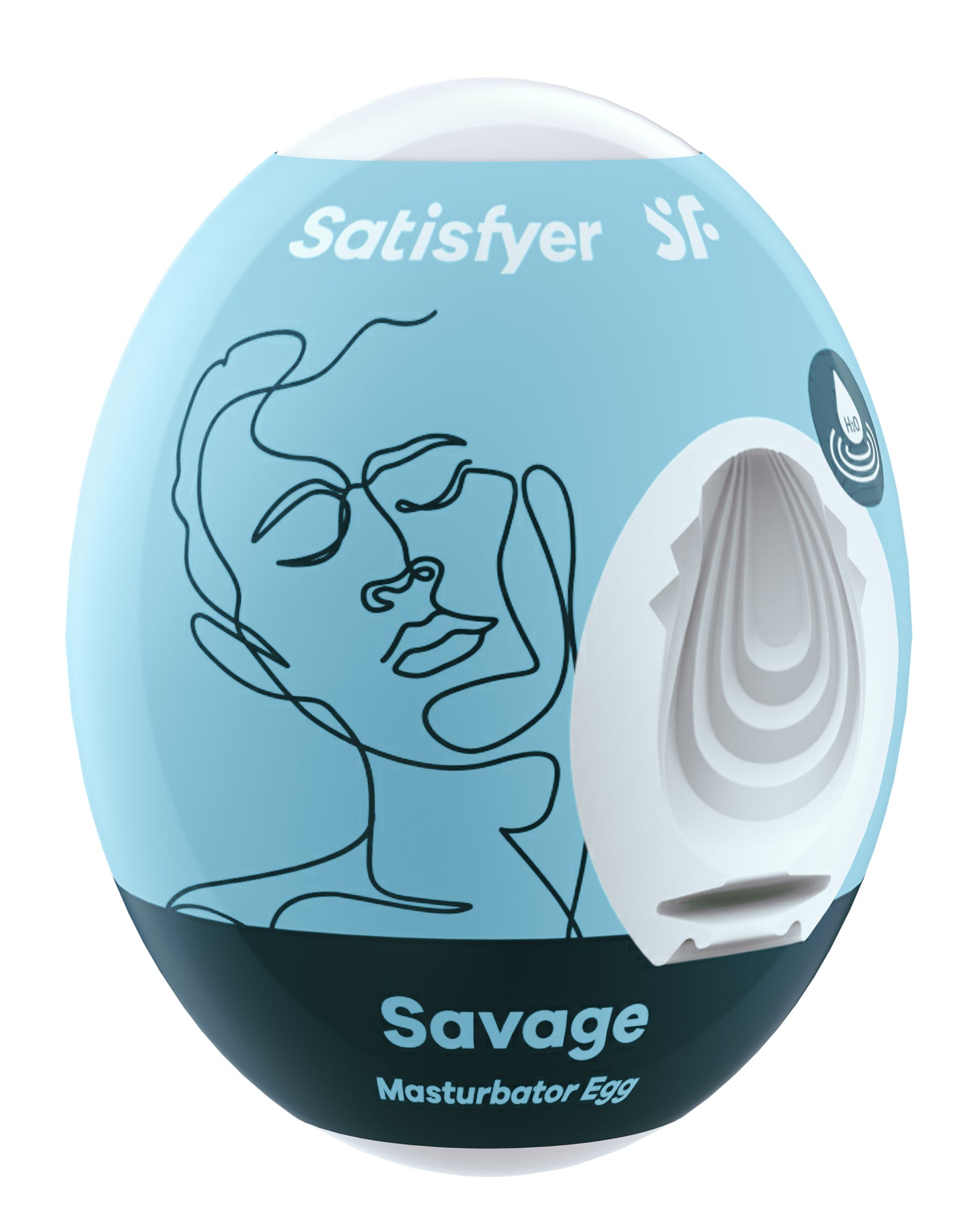 3 Pc Set Masturbator Egg - Savage - Blue SAT-9043484