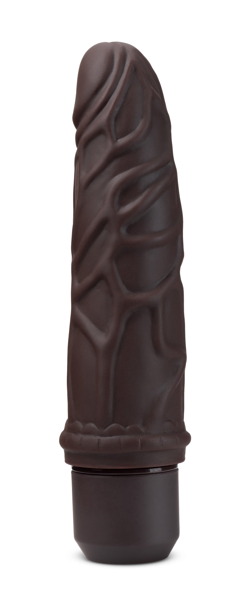 Dr. Skin Silicone - Dr. Robert - 7 Inch Vibrating  Dildo - Brown BL-12096