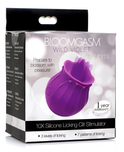 Inmi - Bloomgasm Wild Violet Licking Silicone  Stimulator - Violet INM-AG777