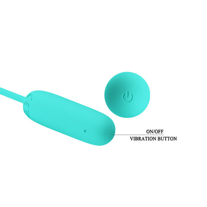 Pretty Love Joyce Vibrating Egg - Turquoise BI-014665-1