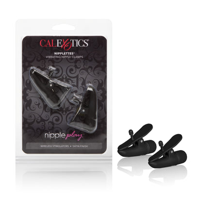 Nipple Play Nipplettes Vibrating Nipple  Clamps - Black SE2589032