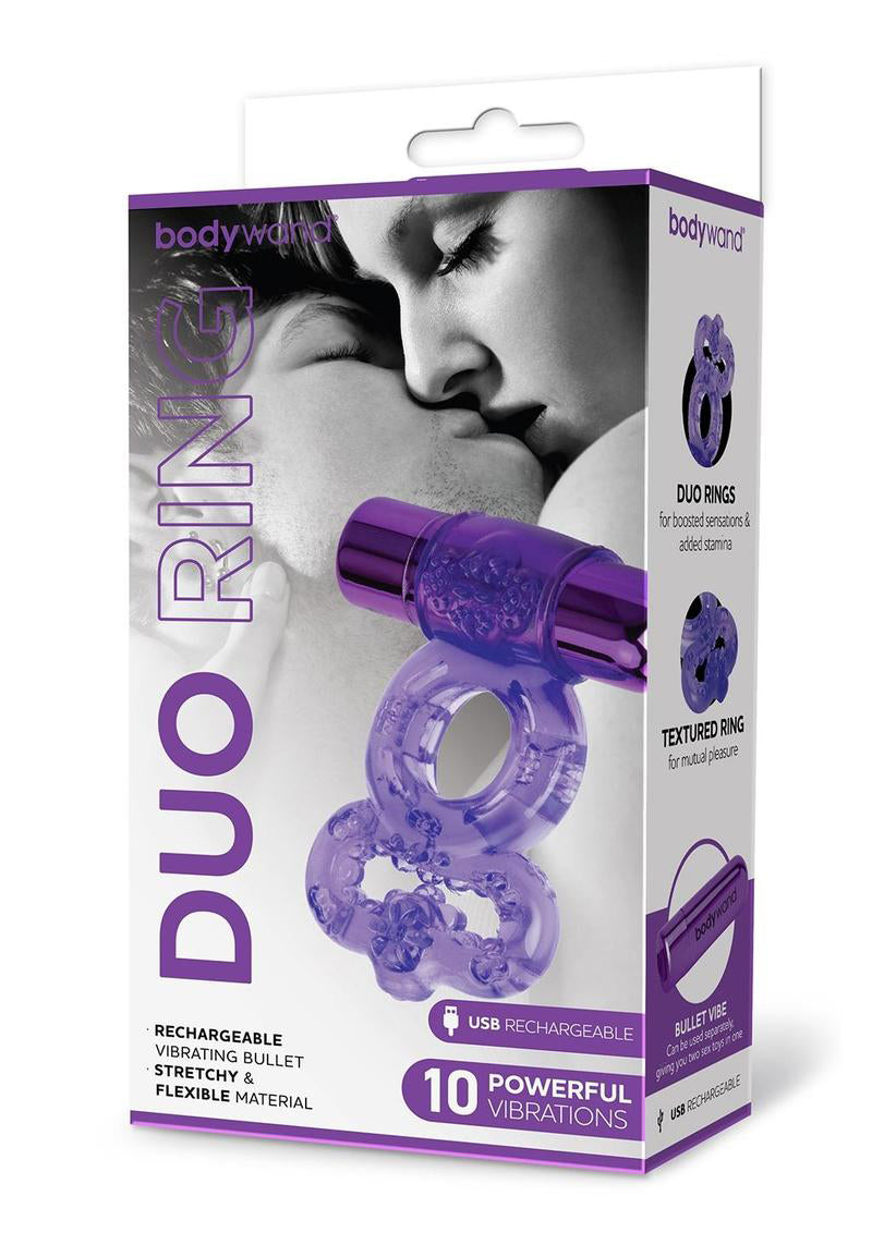 Bodywand Rechargeable Duo Ring - Purple X-BW1506