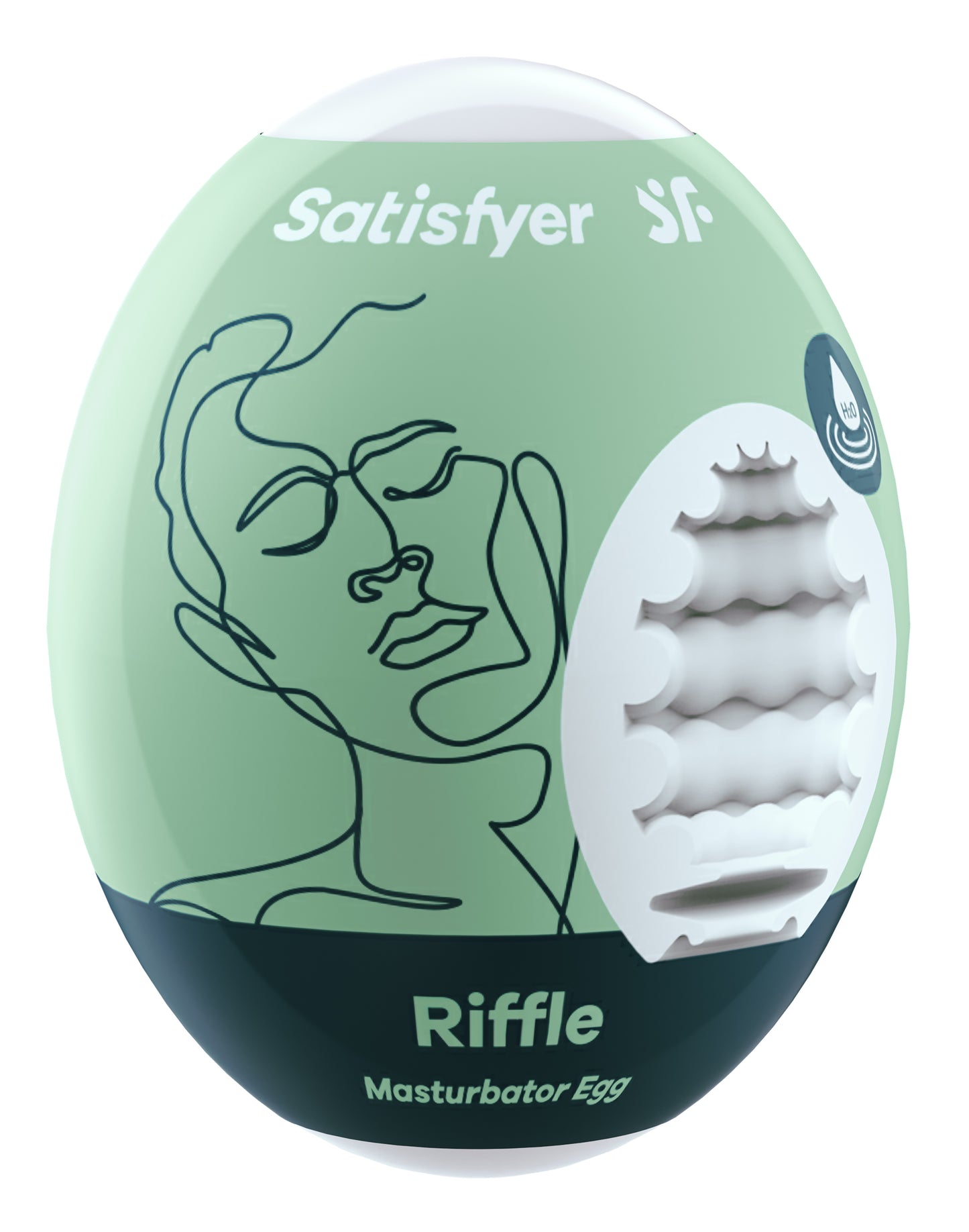 3 Pc Set Masturbator Egg - Riffle - Light Green SAT-9043446