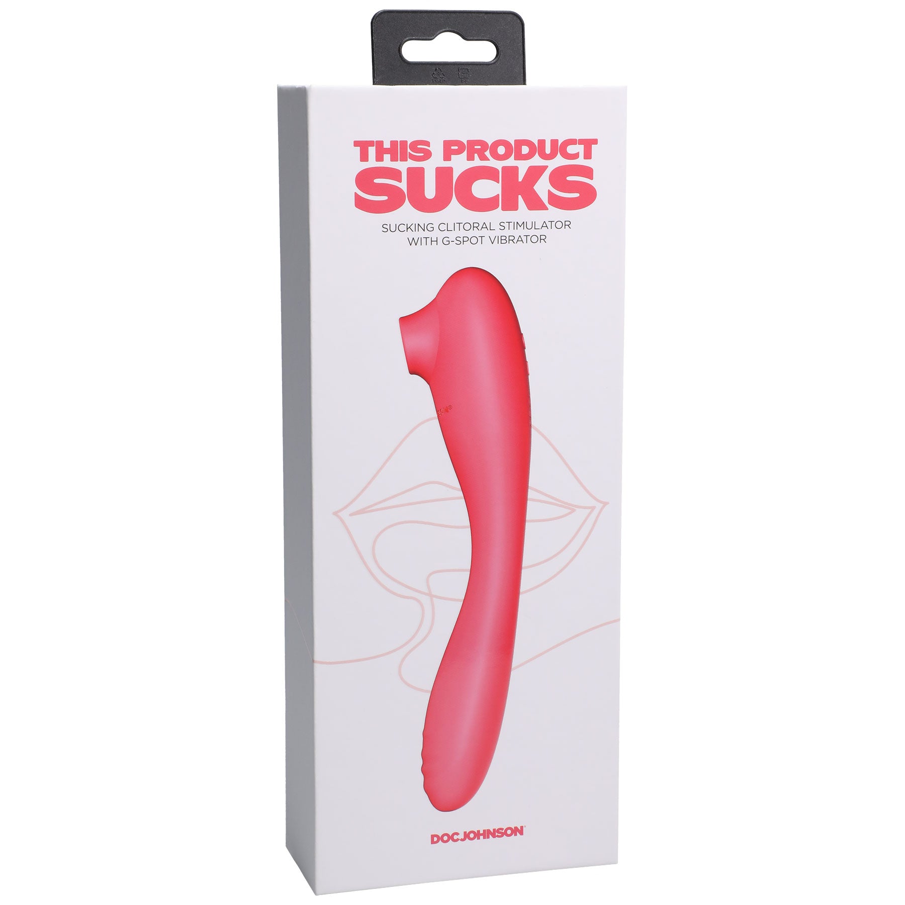 This Product Sucks - Sucking Clitoral Stimulator  With Bendable G-Spot Vibrator - Pink DJ0990-26-BX