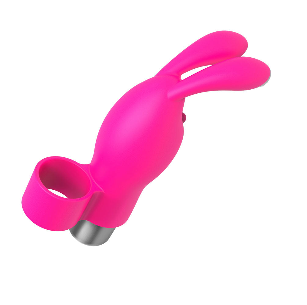 The 9's Flirt Bunny Finger Vibrator - Pink ICB2668-2