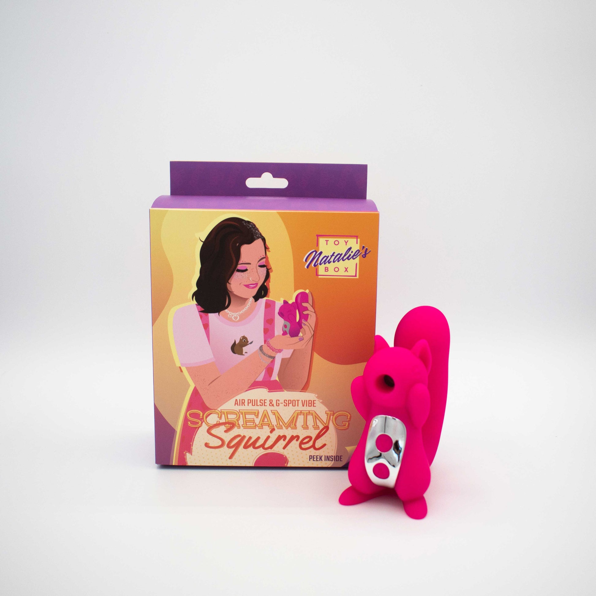 Screaming Squirrel Air Pulse and G-Spot Vibrator - Pink LAK-9102