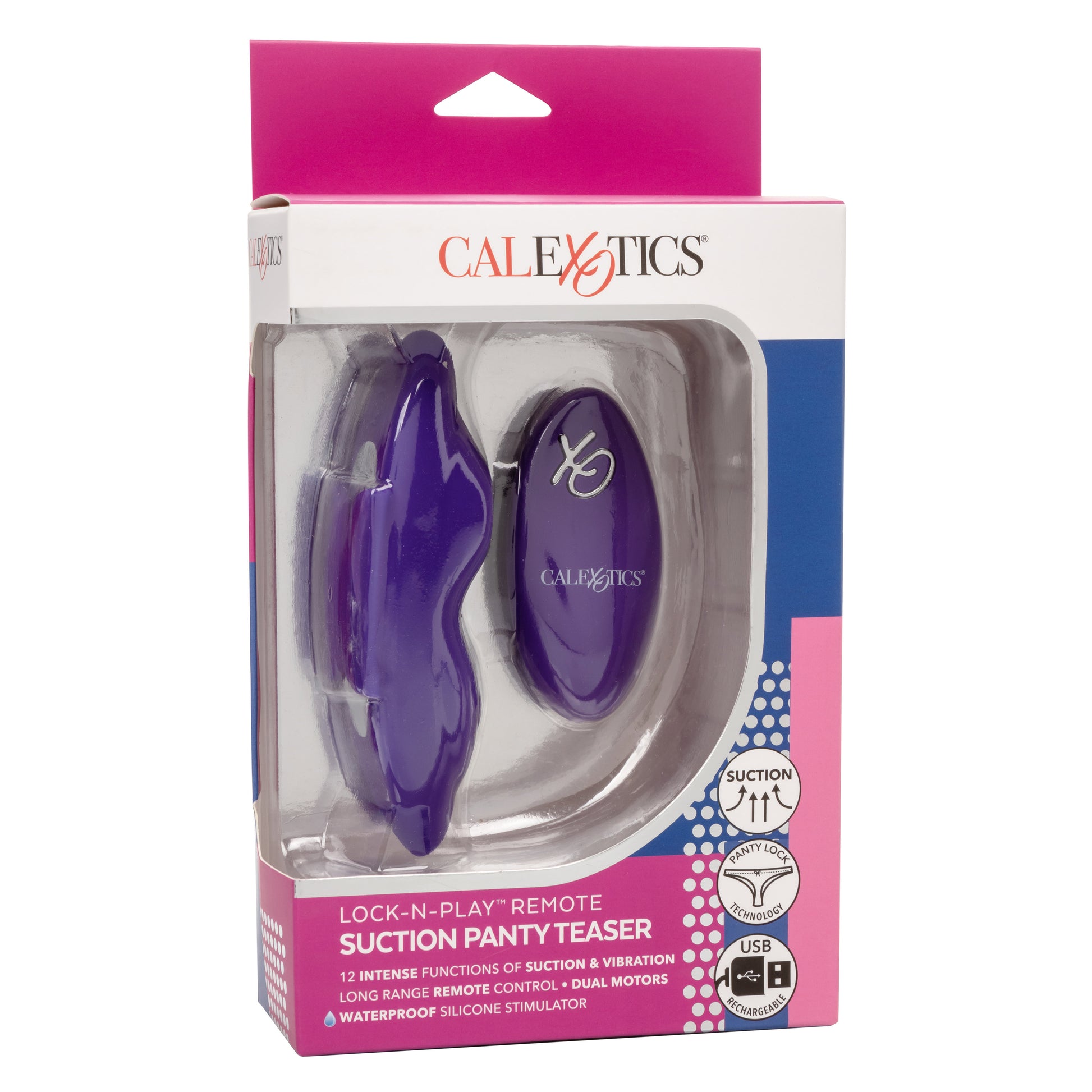 Lock-N-Play Remote Suction Panty Teaser - Purple SE0077573