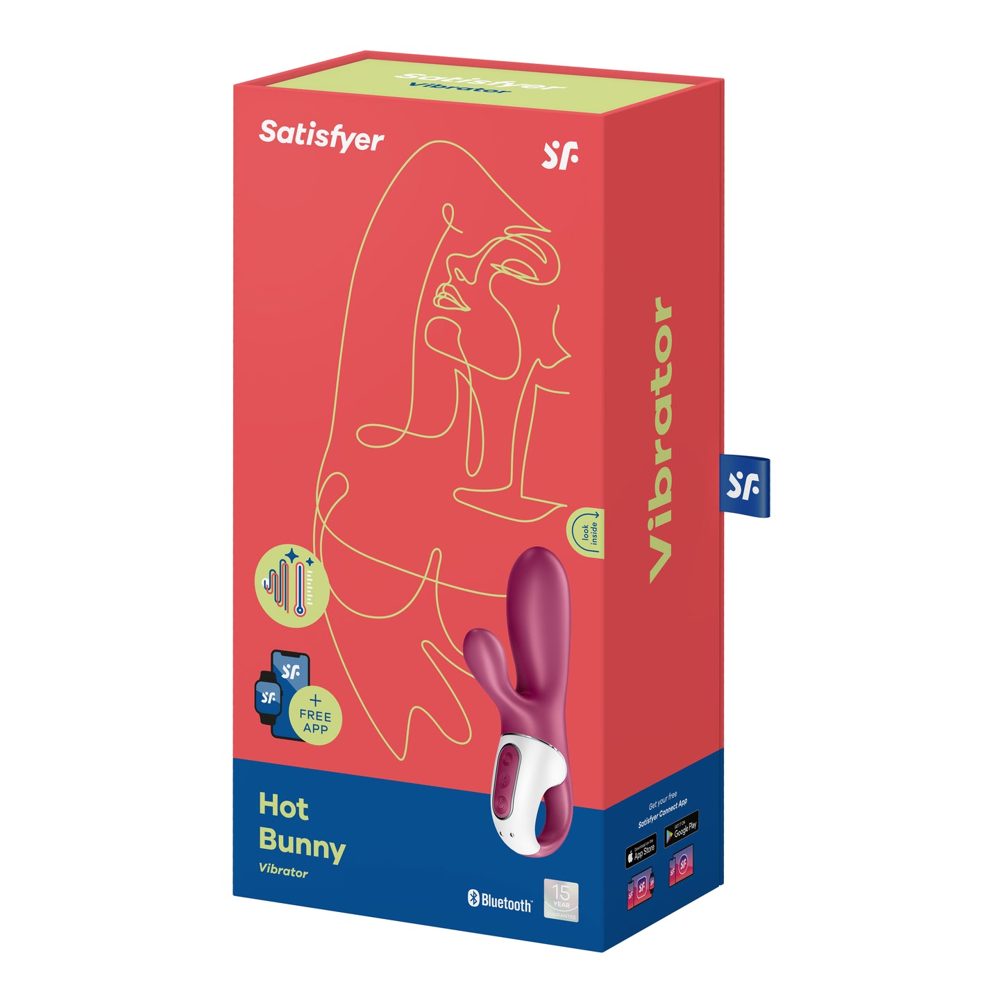 Hot Bunny Vibrator - Purple SAT-4001678