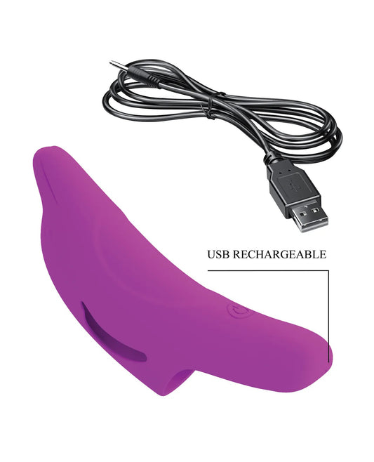 Delphini Dolphin Honey Finger Vibrator - Fuchsia BI-210294