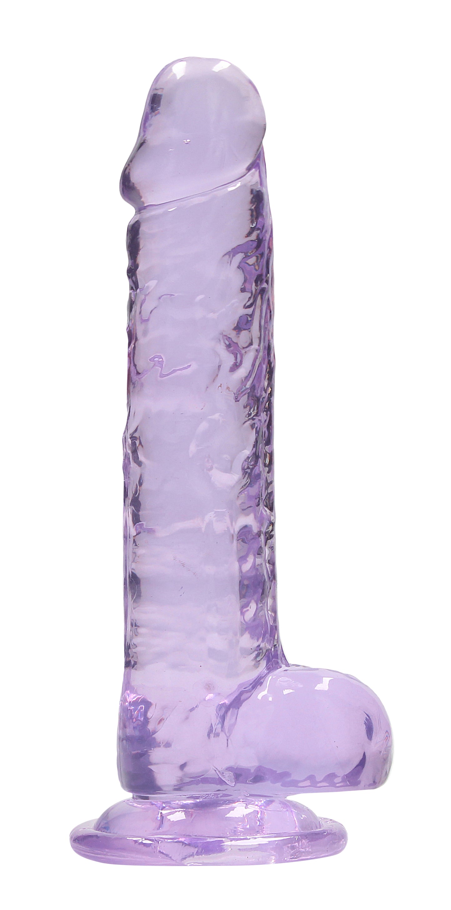 7 Inch Realistic Dildo With Balls - Purple SH-REA091PUR