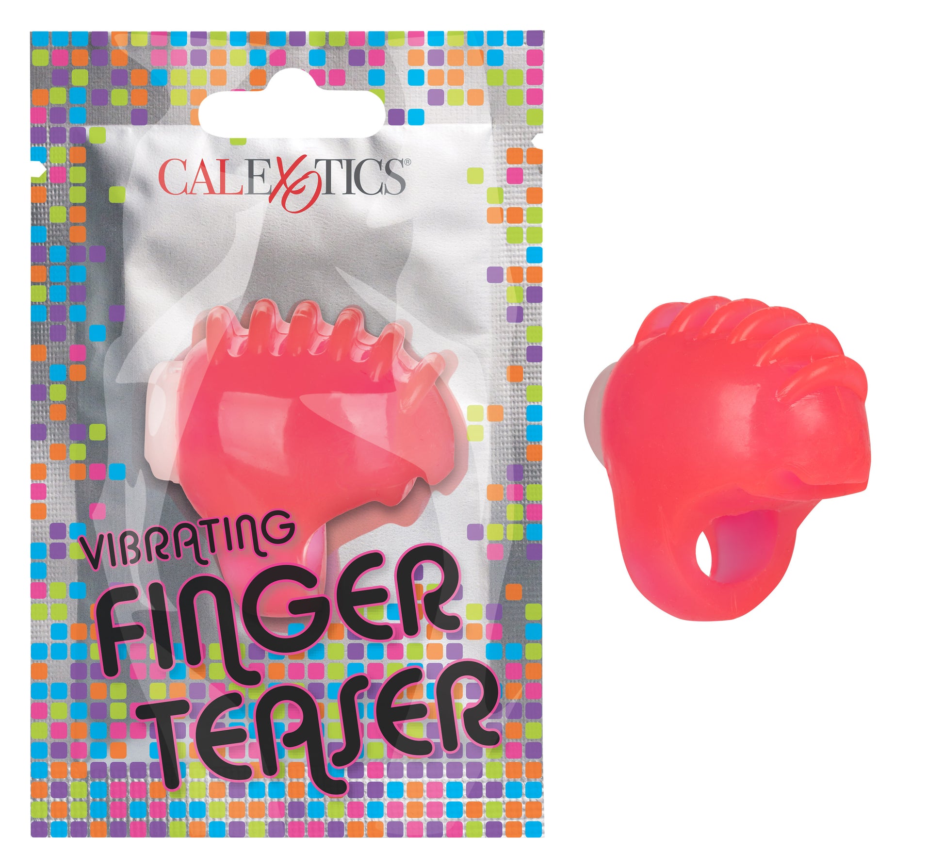 Foil Pack Vibrating Finger Teaser - Pink SE8000701