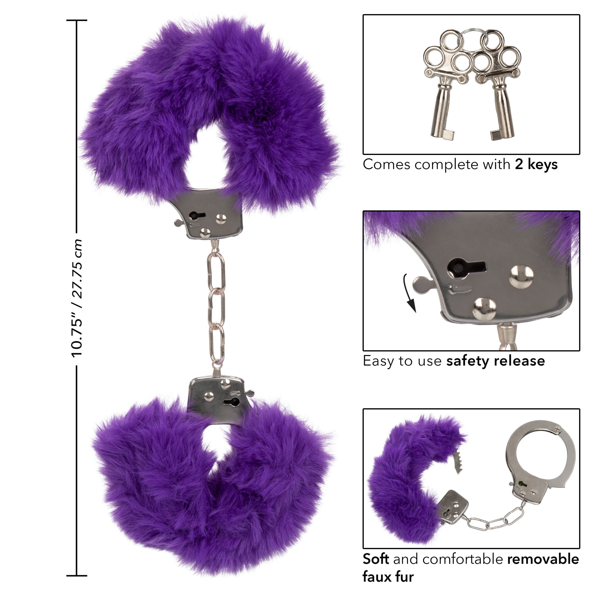 Ultra Fluffy Furry Cuffs - Purple SE2651603