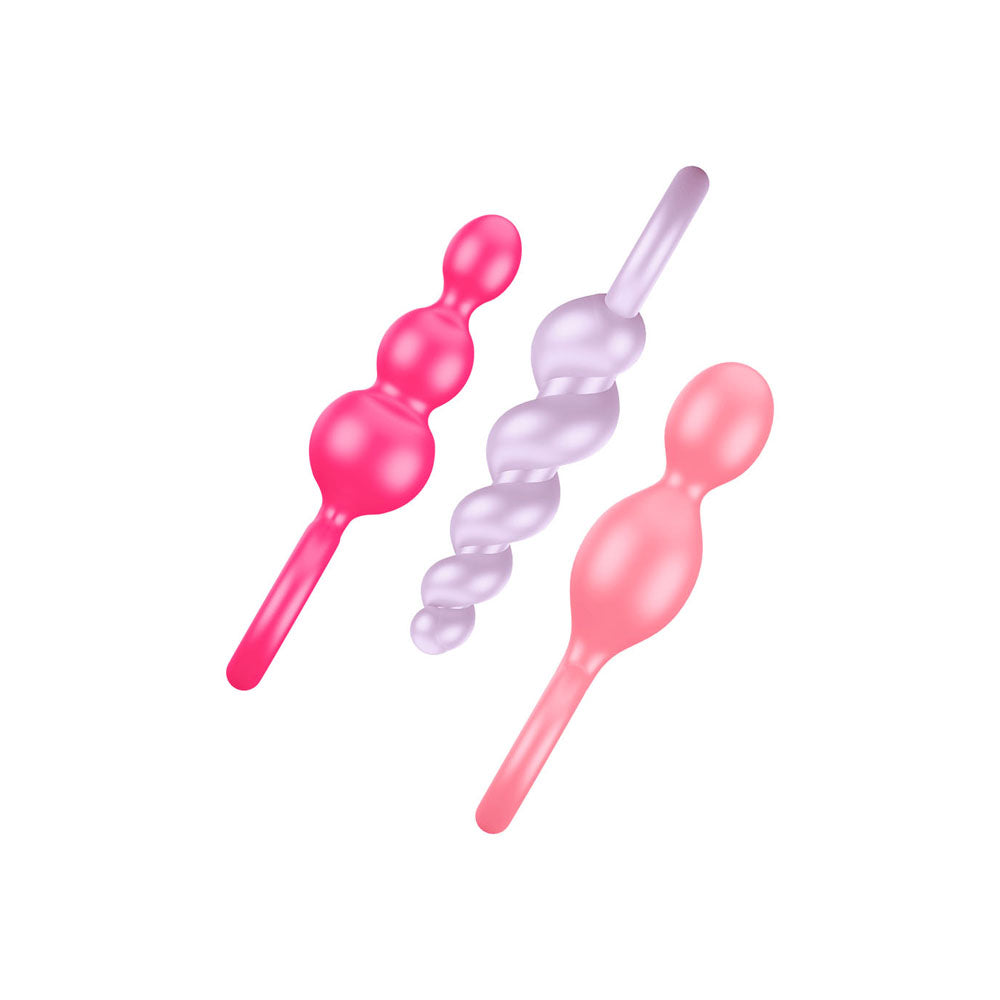 Satisfyer Booty Call 3 Piece Set - Multi Colored SAT-PLUGSMULTI