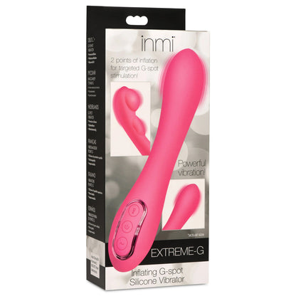 Extreme-G Inflating G-Spot Silicone Vibrator -  Pink INM-AH293