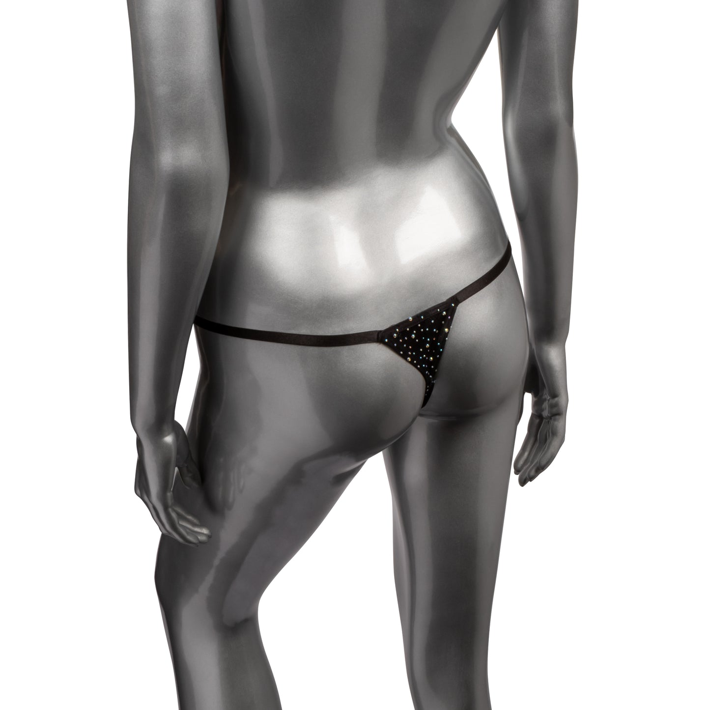 Radiance Crotchless Thong - One Size - Black SE3000473