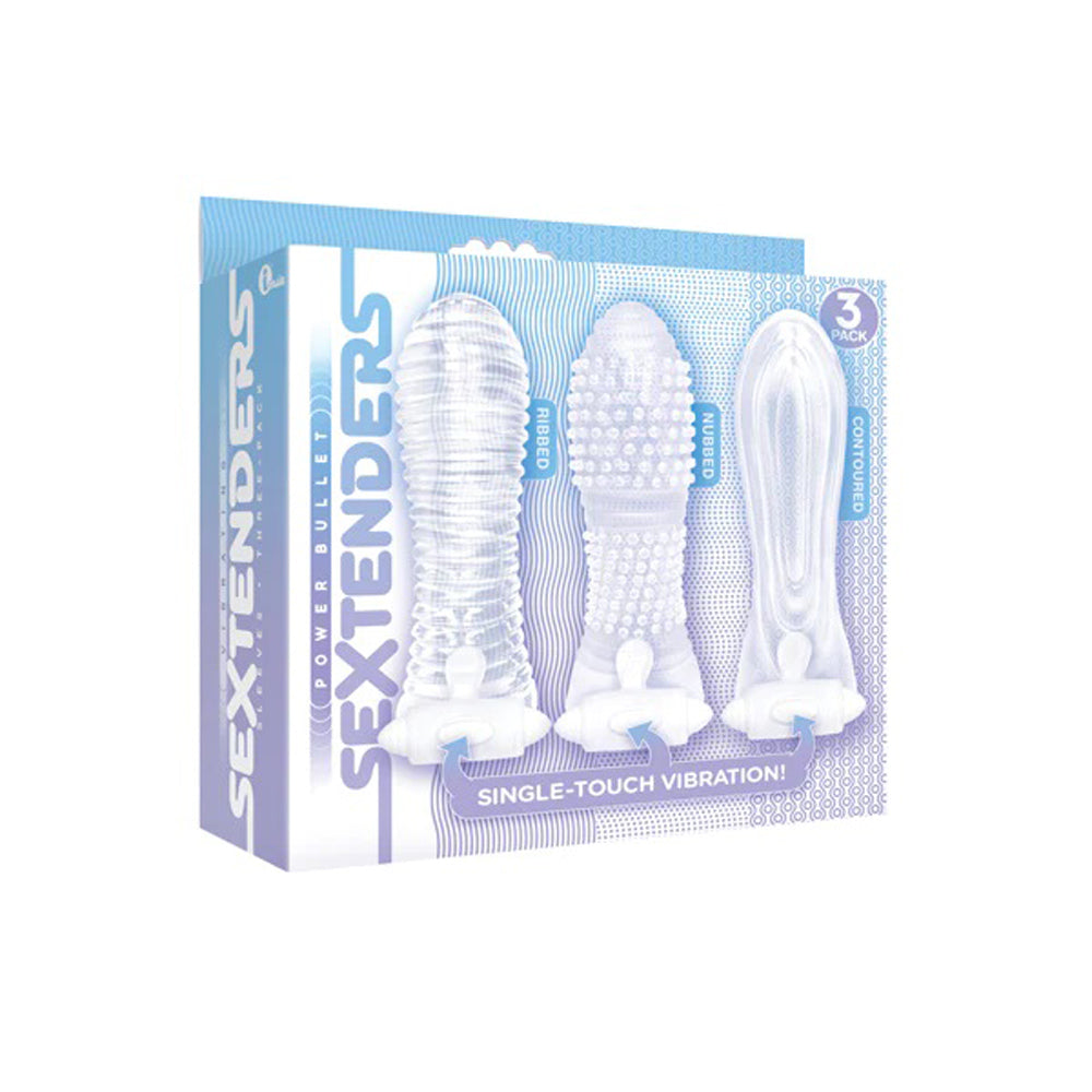 Icon Brands - Vibrating Sextenders 3-Pack - Clear IC2511