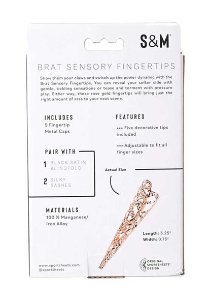 Brat Sensory Fingertips - Rose Gold SS92126