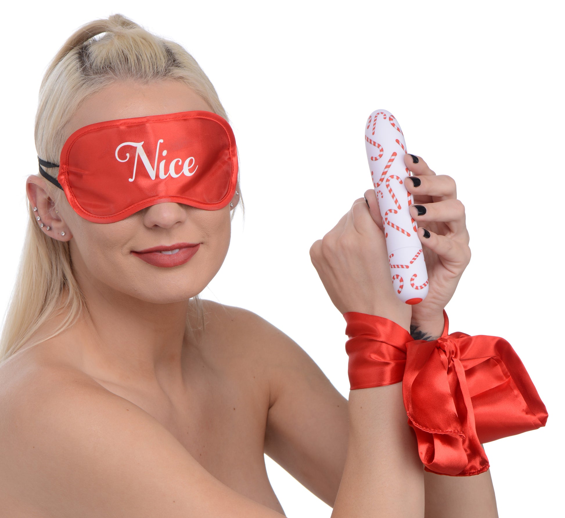 Bang - Naughty Holiday Kit - Wrist Ties XL Bullet  and Blindfold BNG-AG581