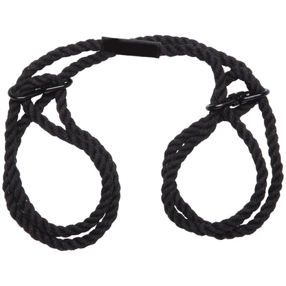 Merci - Restrain - 6mm Hemp Wrist or Ankle Cuffs - Black DJ2404-62-BX