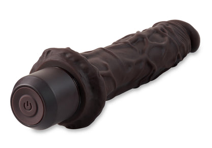 Dr. Skin Silicone - Dr. Richard - 9 Inch Vibrating Dildo - Brown BL-12336