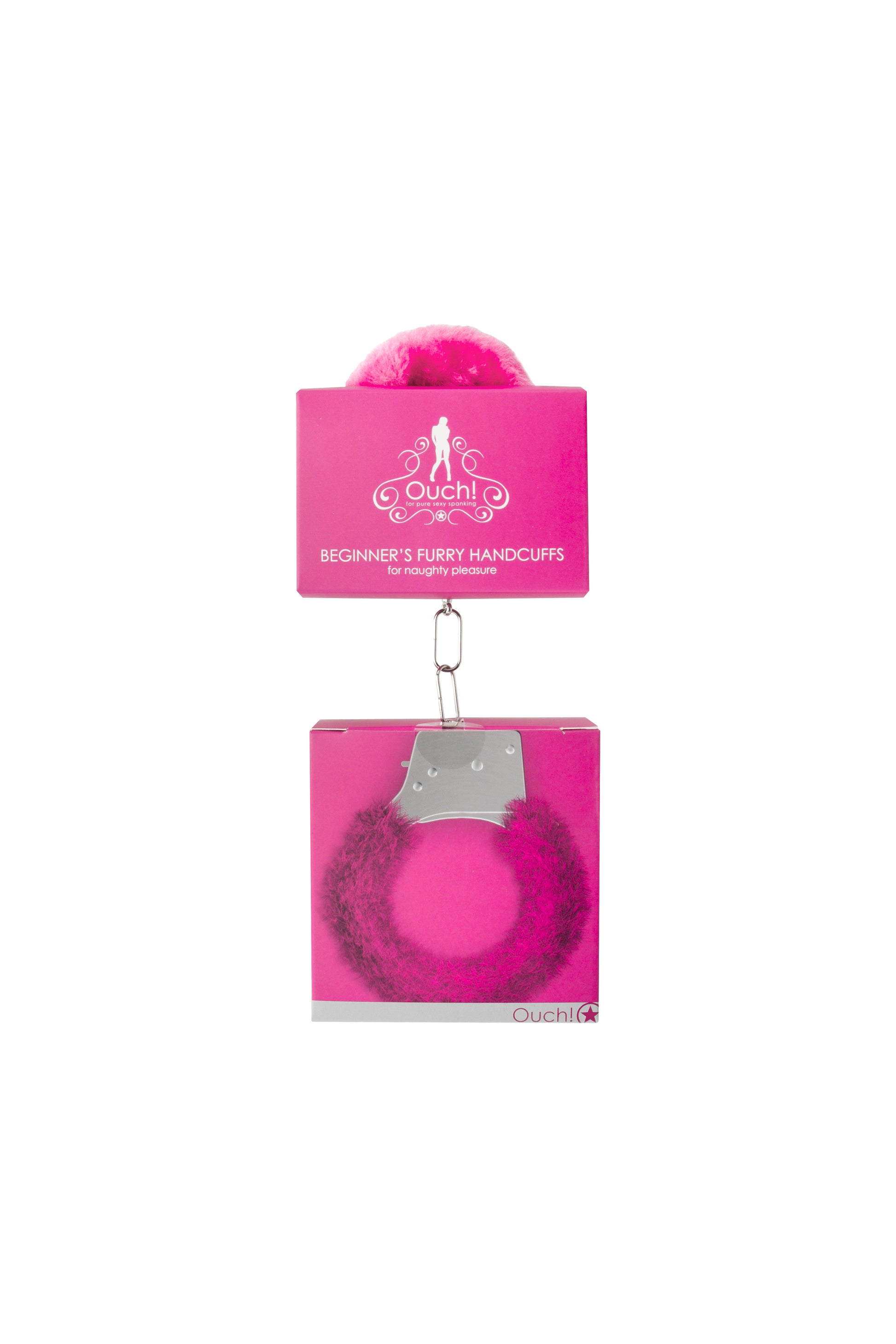 Beginner's Furry Handcuffs - Pink OU-OU002PNK