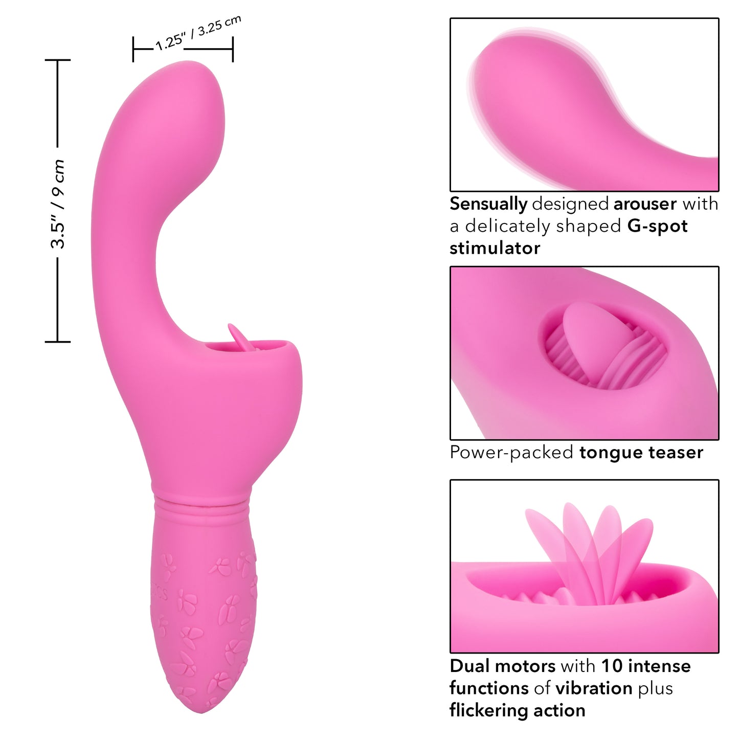 Rechargeable Butterfly Kiss Flicker - Pink SE0783253