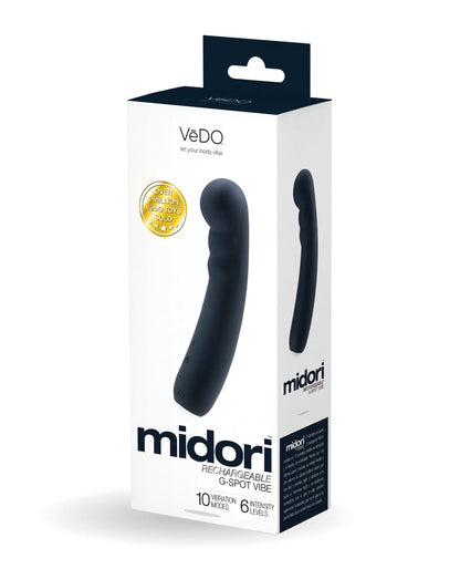 Midori Rechargeable G-Spot Vibe - Just Black VI-P2008