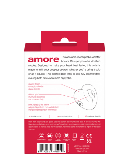 Amore Rechargeable Pleasure Vibe - Red VI-H0117