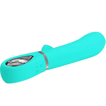 Thomas Super Soft Silicone Rabbit Vibrator -  Turquoise BI-014621-4