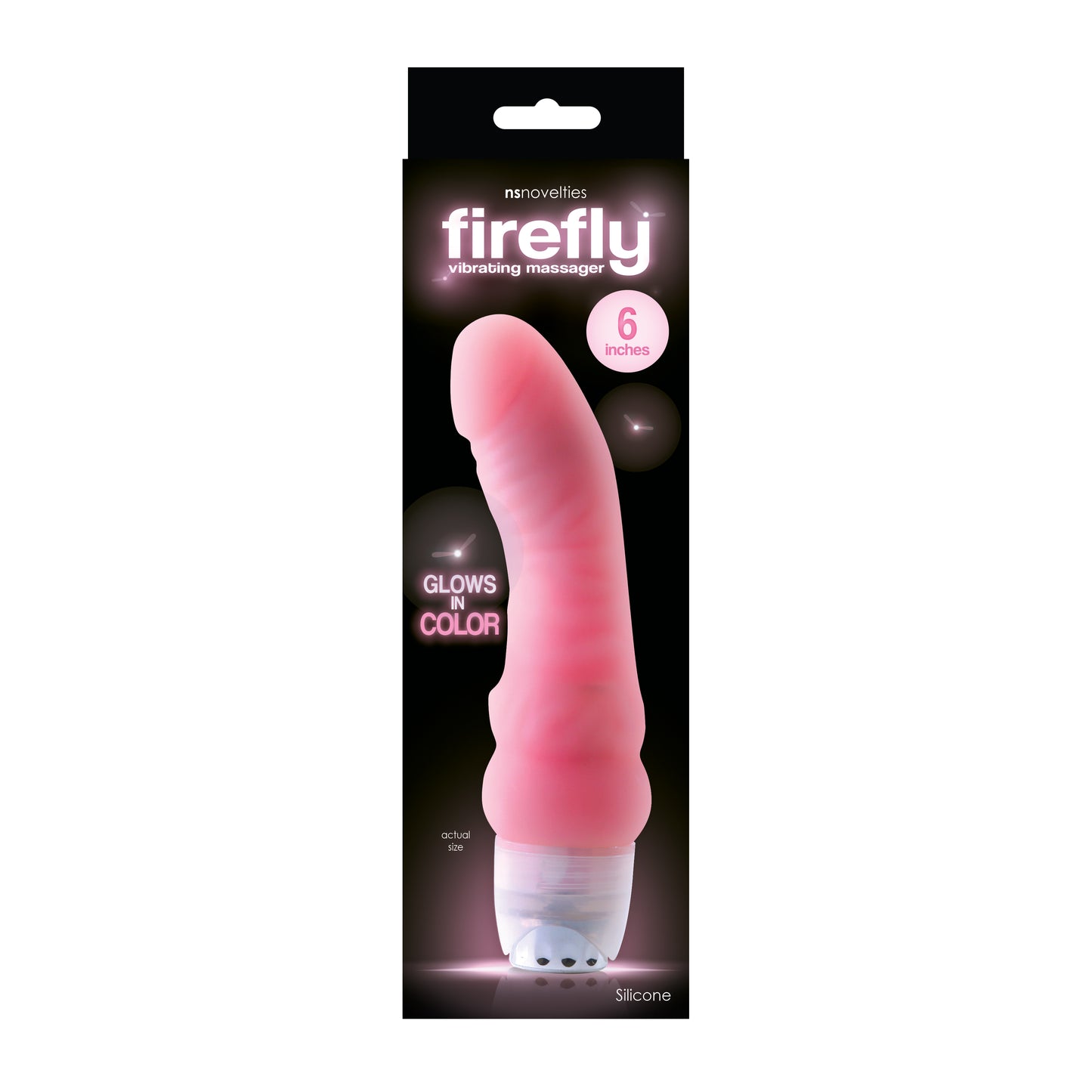 Firefly 6 Inch Vibrating Massager - Pink NSN0480-14