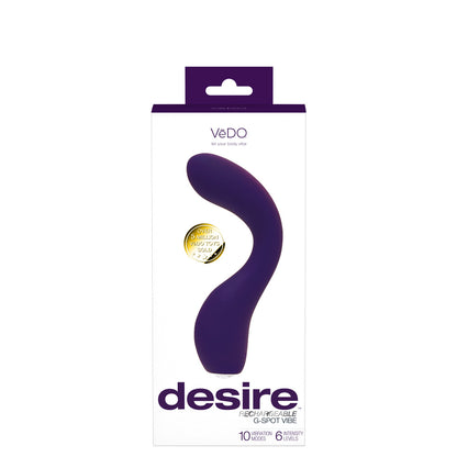 Desire Rechargeable G-Spot Vibe - Purple VI-P2413