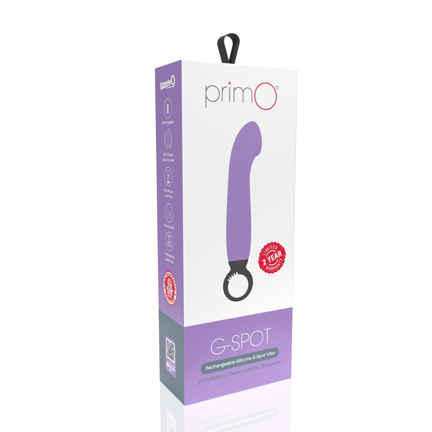 Primo G-Spot Rechargeable Vibrator - Lilac AP3-LL