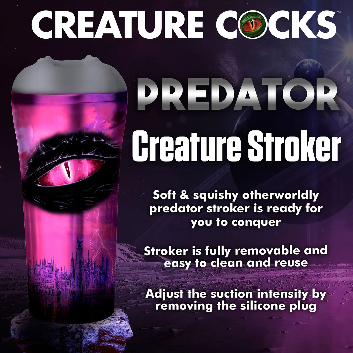 Predator Creature Stroker - Gray CC-AH242-GRAY