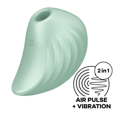 Satisfyer Pear Diver - Air Pulse Stimulator Plus  Vibration - Mint SAT-J2018-U273-1