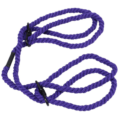 Merci - Restrain - 6mm Hemp Wrist or Ankle Cuffs - Violet DJ2404-63-BX