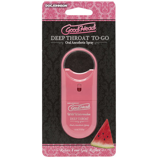 Goodhead - Deep Throat Spray to-Go - Wild  Watermelon - .33 Oz. DJ1360-40-CD