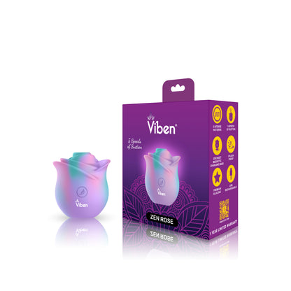 Zen Rose - Unicorn - Handheld Rose Clitoral and Nipple Stimulator VB-75012