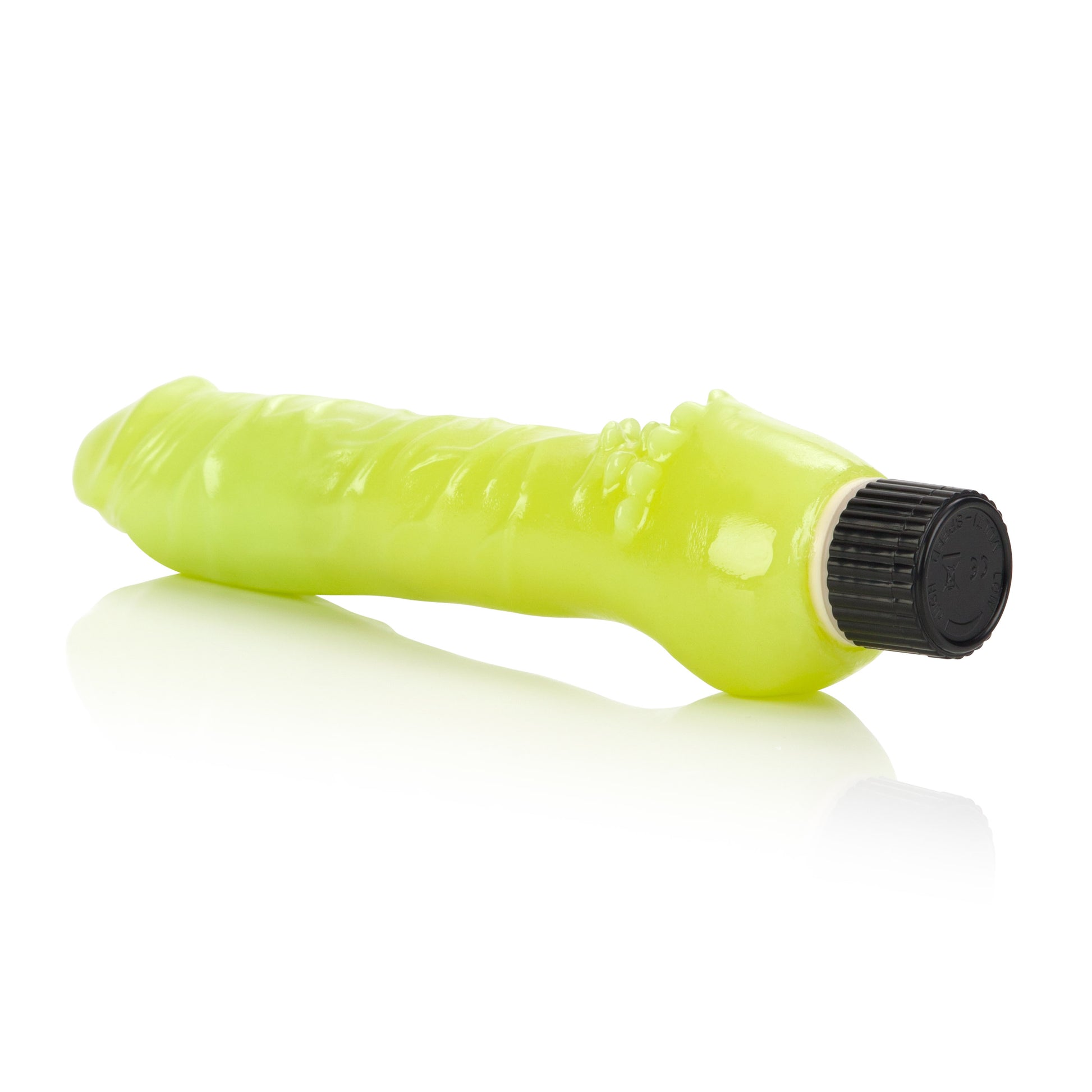 Glow-in-the-Dark Jelly Penis Vibe 7 Inches - Green SE0641102