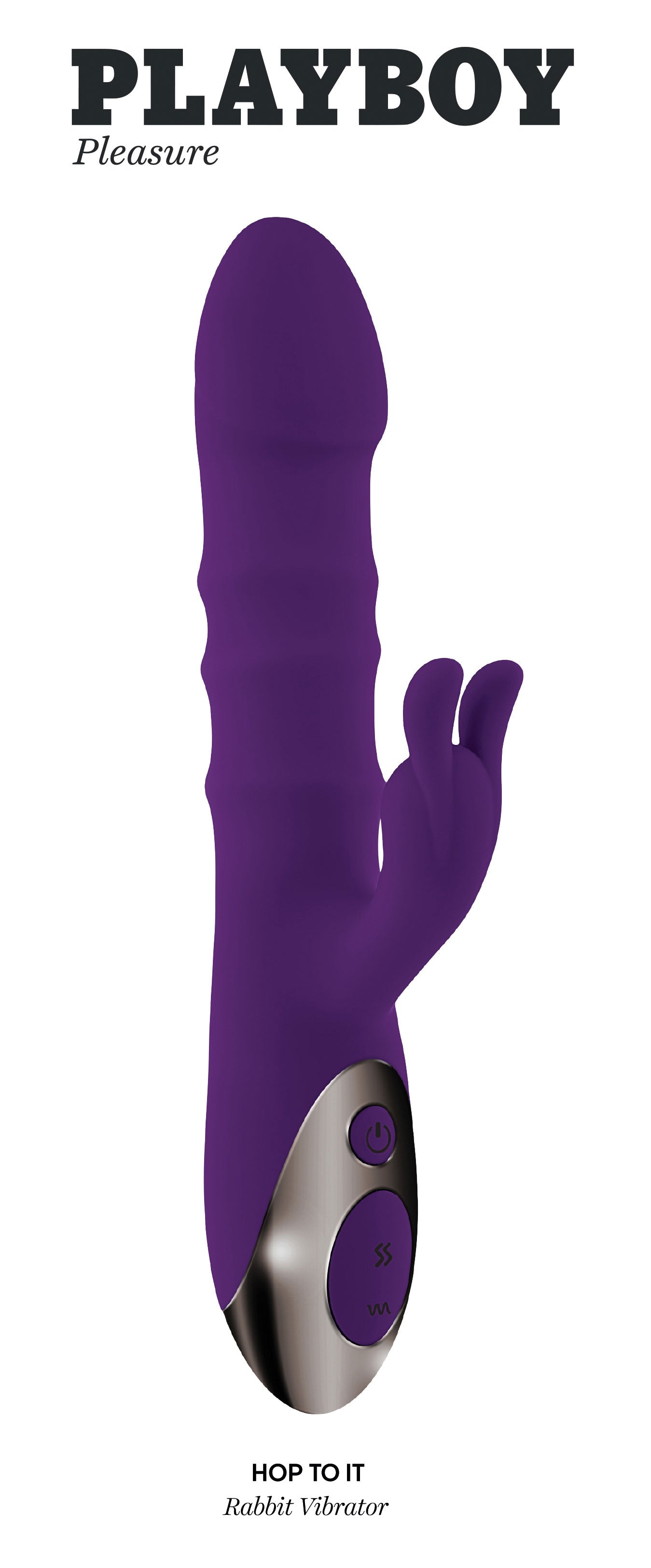 Playboy Pleasure - Hop to It - Rabbit Vibrator - Dark Purple PB-RS-2345-2