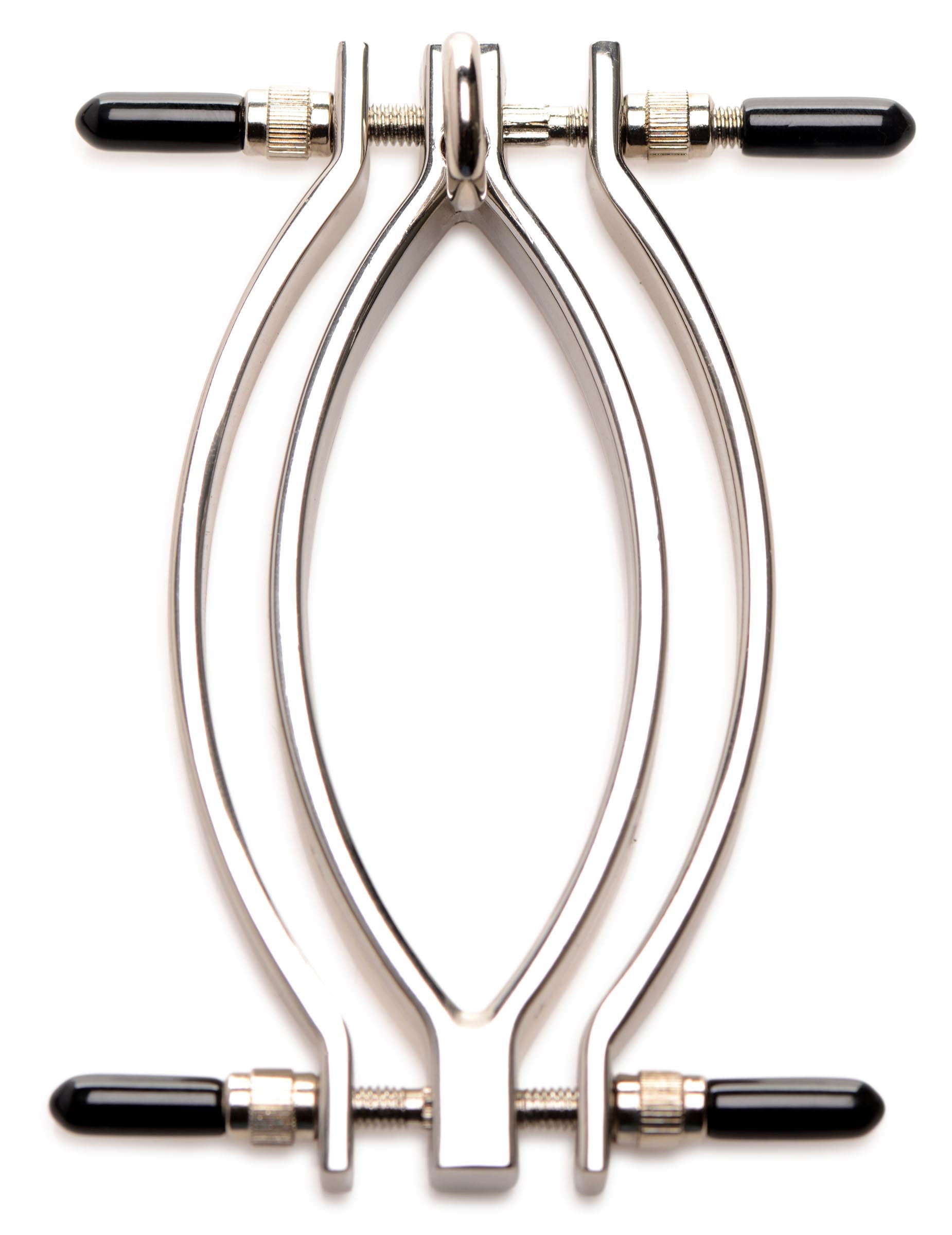 Pussy Tugger Adjustable Pussy Clamp With Leash -  Silver MS-AG931