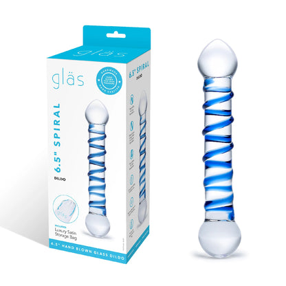 6.5 Inch Spiral Dildo GLAS-150